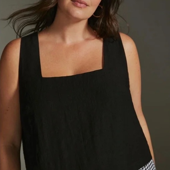 PORRIDGE By ANTHROPOLOGIE Linen Crop Top - Picture 3 of 10